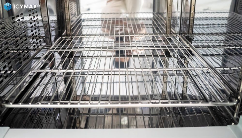 Hệ thống kệ nan giá inox 201 chịu lực tốt, bền bỉ, dễ vệ sinh, hạn chế bám bẩn