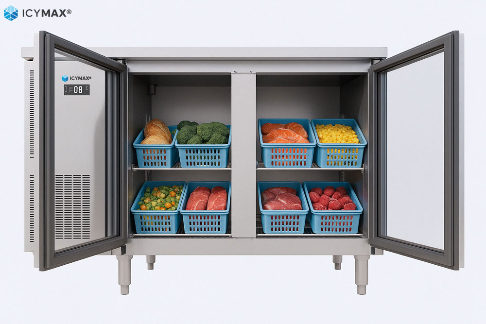tủ đông cửa trước