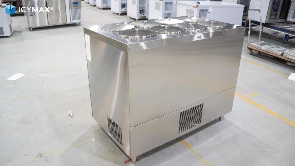 Vật liệu inox 304 bền bỉ, dễ vệ sinh, an toàn thực phẩm